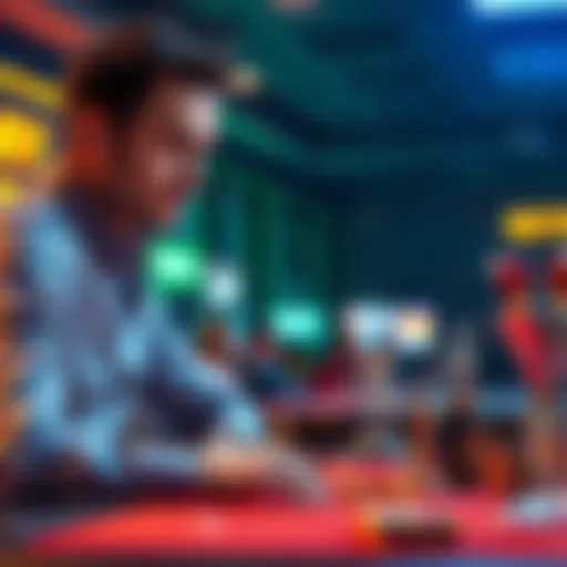 A player sharing insights about two years without RTP payments at a gaming table, looking thoughtful and concerned.